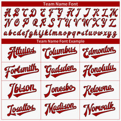 Custom Red Pinstripe Two Tone Authentic Vintage Baseball Jersey