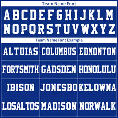 Custom Royal Blue Football Jersey Player Fans Team Uniforms For Adult Youth Unisex