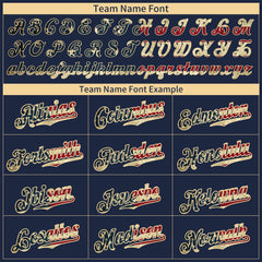 Custom Royal National USA Flag Two Tone Shirts Authentic Vintage Baseball Jersey