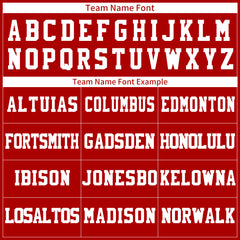 Custom Ruby Red Football Jersey Player Fans Team Uniforms For Adult Youth Unisex