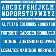 Custom Sky Blue Football Jersey Player Fans Team Uniforms For Adult Youth Unisex