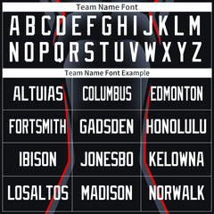 Custom Black Red Split Fashion Soccer Uniform Training Outfit Sportswear Jersey