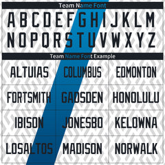 Custom White Blue Soccer Uniform Training Outfit Sportswear Jersey