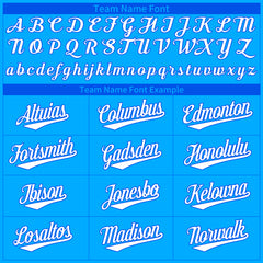 Custom Blue Two Tone Fashion Baseball Jersey Authentic Hip Hop Sportswear Shirt