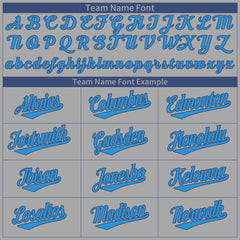 Custom Gray Two Tone Fashion Baseball Jersey Authentic Hip Hop Sportswear Shirt