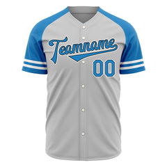 Custom Gray Two Tone Fashion Baseball Jersey Authentic Button Down Vintage Shirt