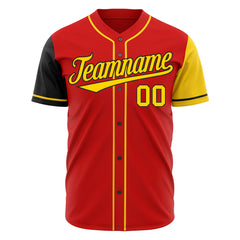 Custom Red Two Tone Fashion Baseball Jersey Authentic Hip Hop Sportswear Shirt