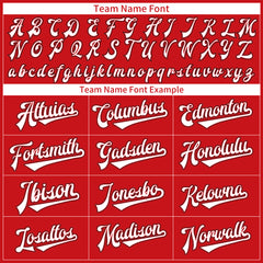 Custom Red Two Tone Fashion Baseball Jersey Authentic Button Down Vintage Shirt