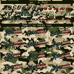 Custom National Flag Camo Authentic Vintage Baseball Jersey