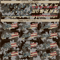 Custom National Flag Camo Fans Special Edition Authentic Vintage Baseball Jersey Streewear