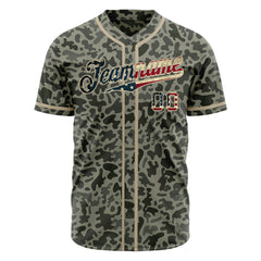 Custom National Flag Camo Fans Special Edition Authentic Vintage Baseball Jersey For Men Women Boy