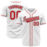 Custom White Full Button Up Mesh Fans Special Edition Authentic Baseball Jersey