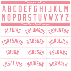 Custom Pink Pinstripe Full Button Down Mesh Fans Special Edition Authentic Baseball Jersey