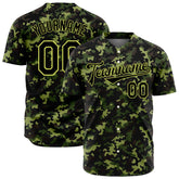 Custom Army Camo Baseball Jersey Full Button Down Fans Special Authentic Shirt
