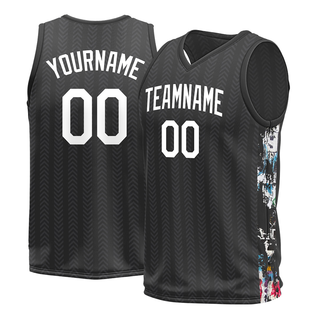 Custom Black Basketball City Team Jersey For Men Women Youths
