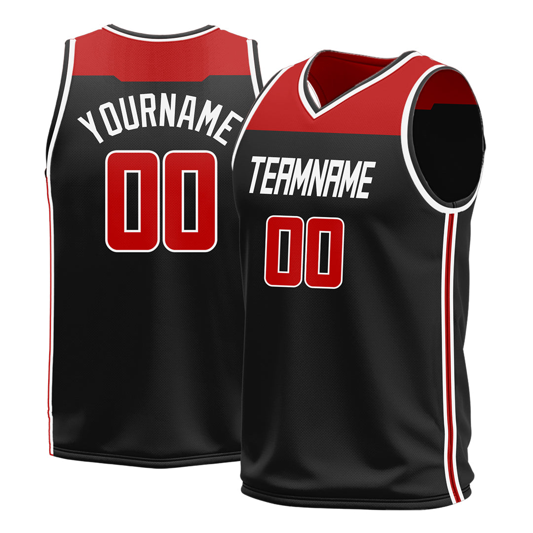 Custom Black Basketball Jersey Athletic Sports Shirts Design Your Own