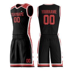 Custom Black Basketball Uniform Personailzed Printed Athletic Mesh Jersey