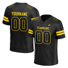 Custom Black Football Jersey American Special Fans Edition Design Athletic Sportwear Shirts