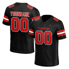 Custom Black Football Jersey Print Name Number Logo American Special Fans Edition Design Shirts