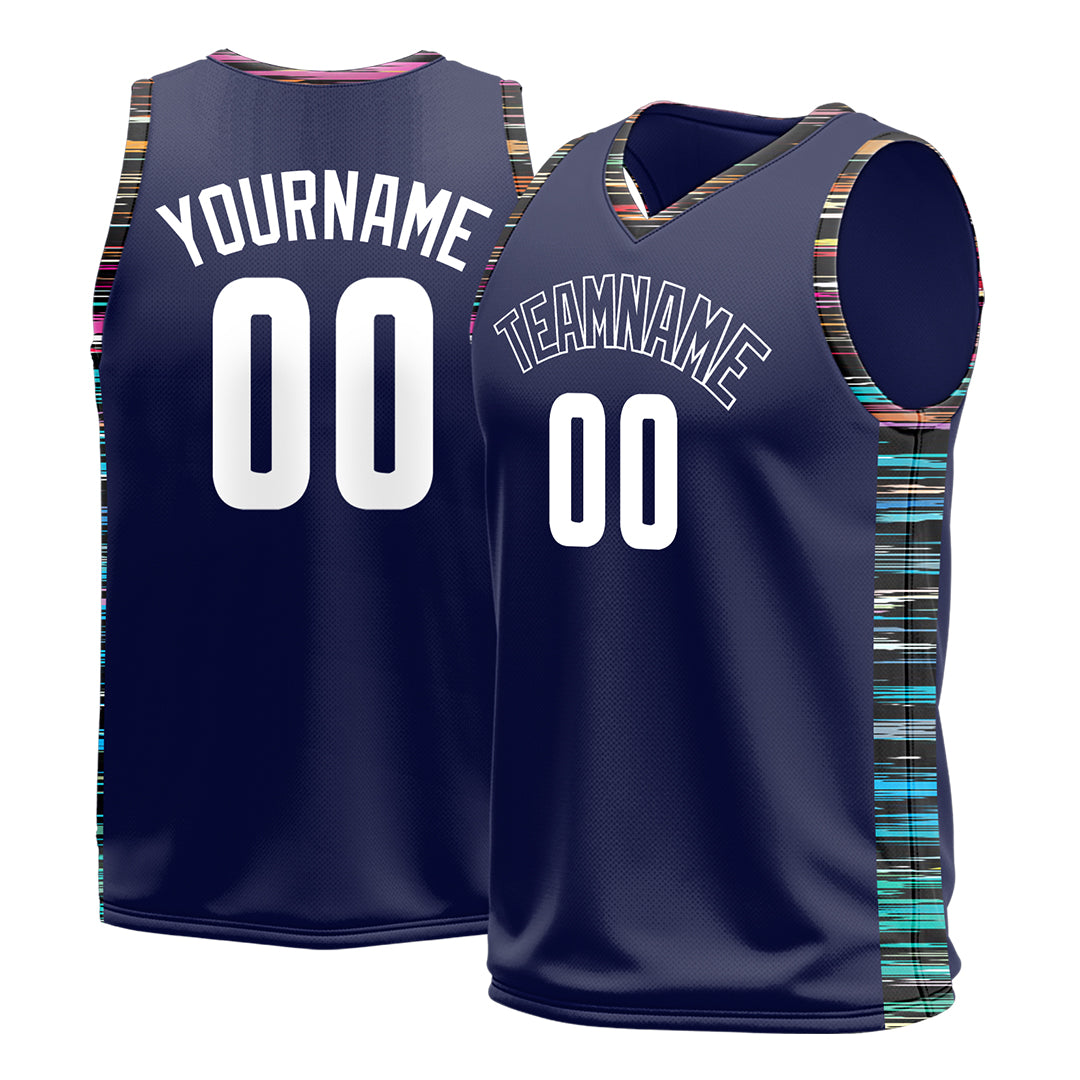 Custom Blue Basketball Jersey Design Your Own Mesh Athletic Sport Shirts