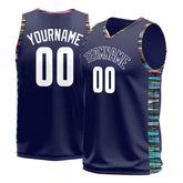 Custom Blue Basketball Jersey Design Your Own Mesh Athletic Sport Shirts