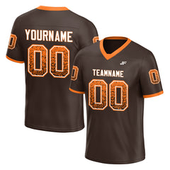 Custom Brown Football Jersey Special Fans Edition Design Athletic Sportwear Shirts
