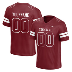 Custom Burgundy Football Jersey American Special Fans Edition Design Athletic Sportwear Shirts