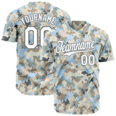 Custom Camo Baseball Jersey Full Button Down Fans Edition Authentic Shirt