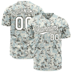 Custom Camo Baseball Jersey Full Button Down Fans Special Edition Authentic T Shirt