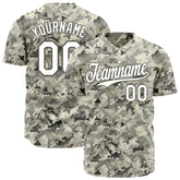 Custom Camo Baseball Jersey Full Button Down Fans Special Edition Authentic V Neck Shirt