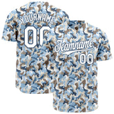 Custom Camo Baseball Jersey Full Button Down Fans Special Edition Neck Shirt