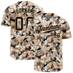 Custom Digital Camo Baseball Jersey Full Button Down Fans Special Authentic Neck Shirt