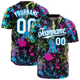 Custom Graffiti Pattern Baseball Jersey Full Button Down Fans Special Edition Authentic Casual Pop Shirt