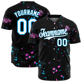 Custom Graffiti Pattern Baseball Jersey Full Button Down Fans Special Edition Authentic Casual Pop Shirts