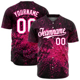 Custom Graffiti Pattern Baseball Jersey Full Button Down Fans Special Edition Authentic Casual Pop V Neck Shirt