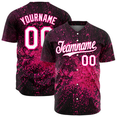 Custom Graffiti Pattern Baseball Jersey Full Button Down Fans Special Edition Authentic Casual Pop V Neck Shirt