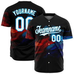 Custom Graffiti Pattern Baseball Jersey Full Button Down Fans Special Edition Authentic Casual Top Shirt