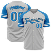 Custom Gray Two Tone Fashion Baseball Jersey Authentic Button Down Vintage Shirt