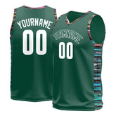 Custom Green Basketball Jersey Design Your Own Mesh Athletic Sport Shirts