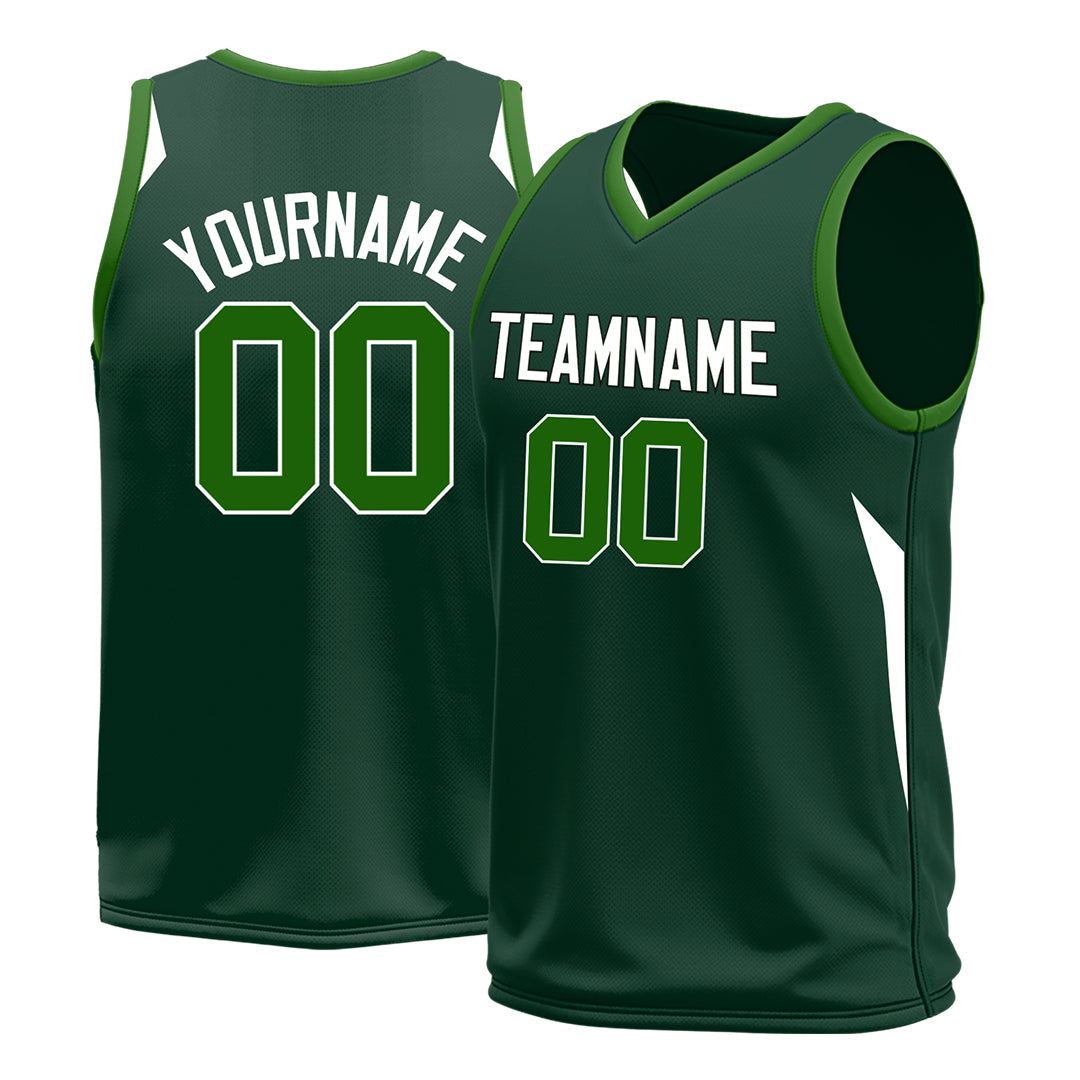 Custom Green Basketball Jersey Design Your Own Mesh Sportswear Shirts