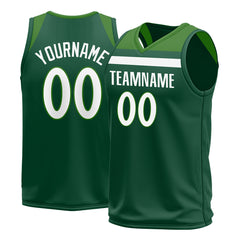 Custom Green Basketball Jersey Mesh Athletic Sports Shirts Design Your Own