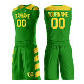 Custom Green Basketball Uniform Print Name Number Logo Mesh Jersey