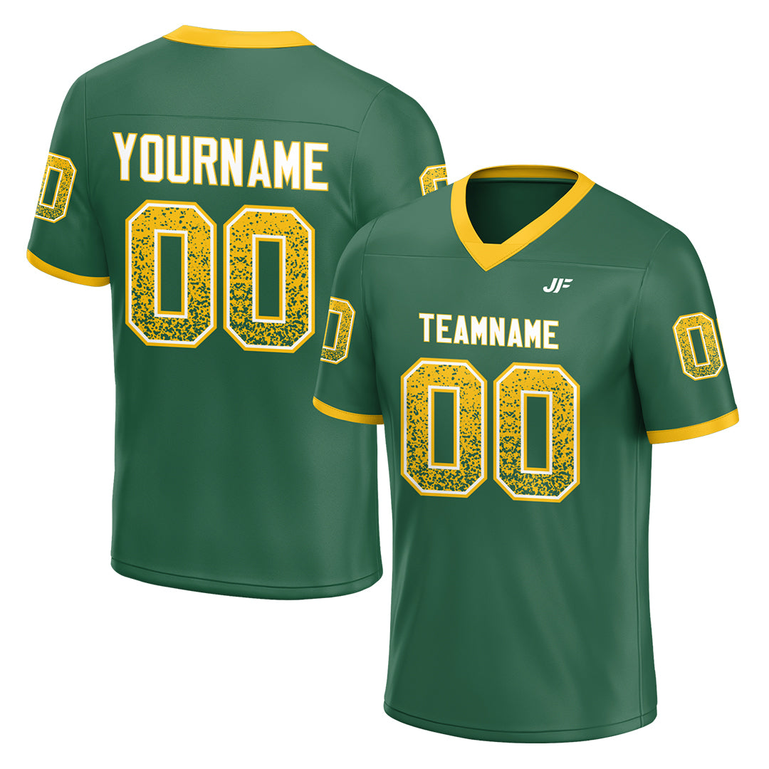 Custom Green Football Jersey Special Fans Edition Design Athletic Sportwear Shirts