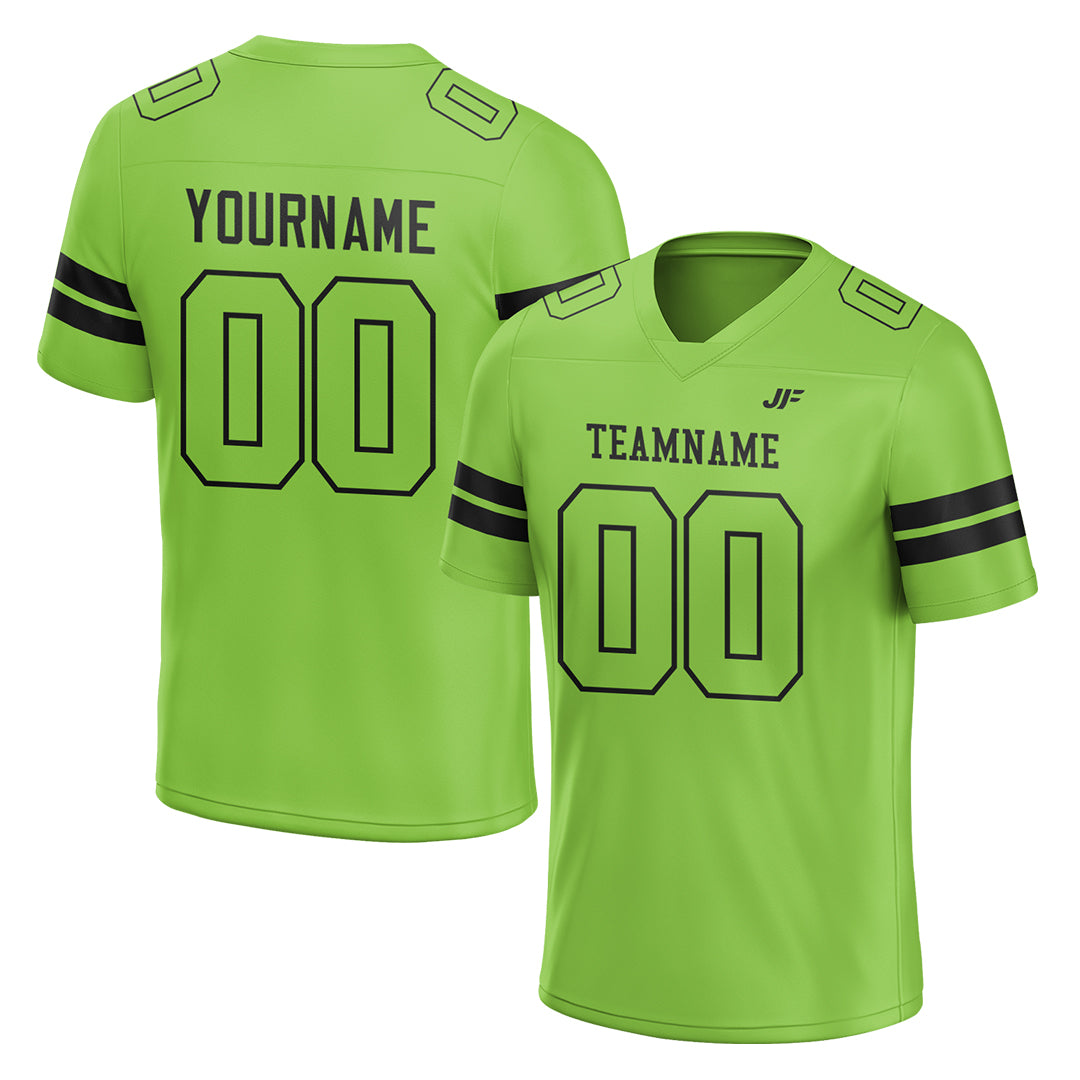 Custom Neon Green Football Jersey American Special Fans Edition Design Athletic Sportwear Shirts