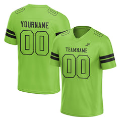 Custom Neon Green Football Jersey American Special Fans Edition Design Athletic Sportwear Shirts