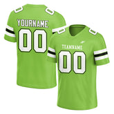 Custom Neon Green Football Jersey Print Name Number Logo American Special Fans Edition Design Shirts