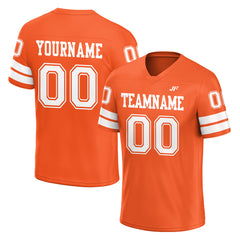 Custom Orange American Football Jersey Athletic Special Fans Edition Sportwear Shirt