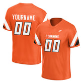 Custom Orange American Football Jersey Special Fans Edition Athletic Sportwear Shirts