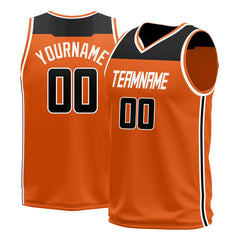 Custom Orange Basketball Jersey Athletic Sports Shirts Design Your Own