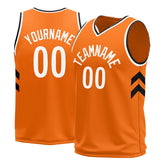 Custom Orange Basketball Jersey Athletic Sports Shirts For Aldult Youths